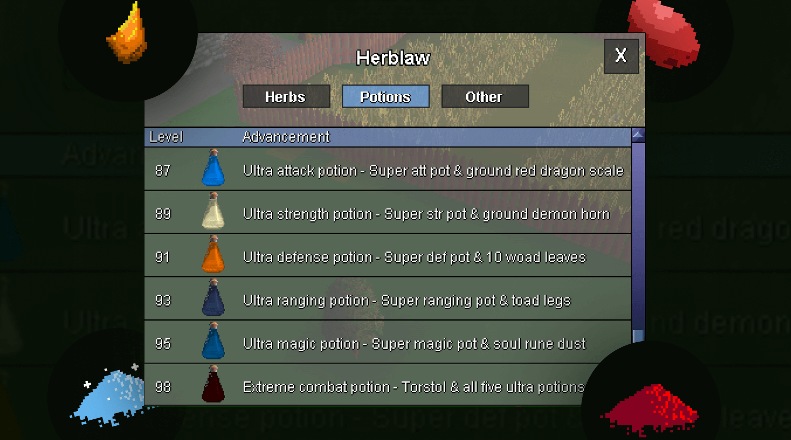 Herblaw expanded: New potions & Quality-of-Life upgrades image
