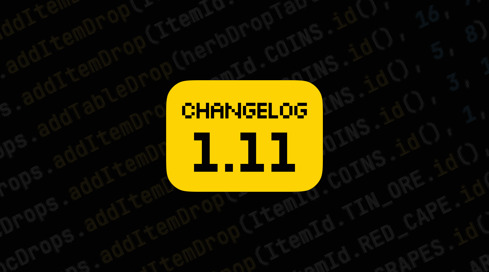 Changelog 1.11 Changelog 1.11 image